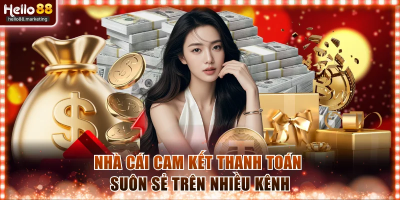 Nhà cái cam kết thanh toán suôn sẻ trên nhiều kênh